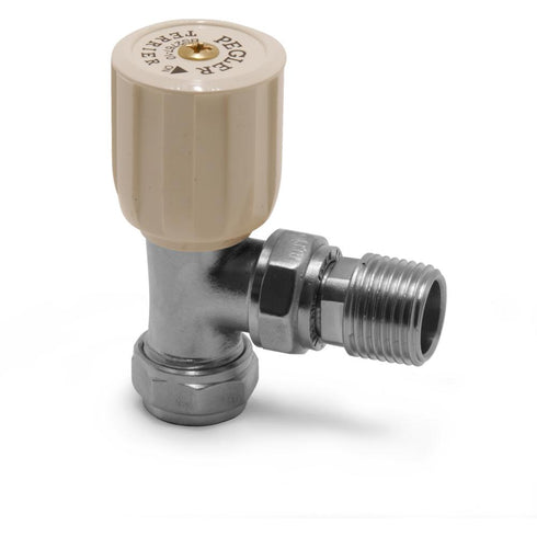 Pegler Terrier 1/2 White(Wheel Head) Terrier Rad Valves (601118)
